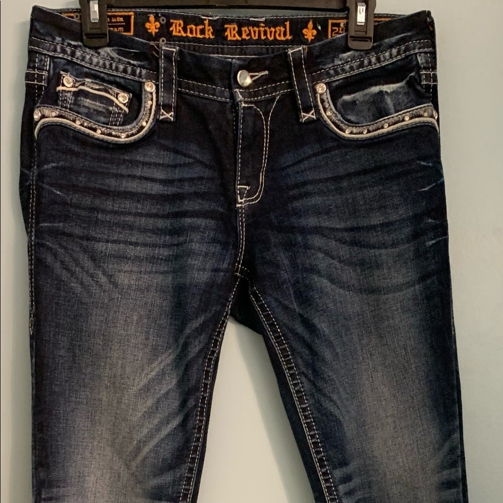 Rock Revival Ruella Cuff Skinny womens jeans.